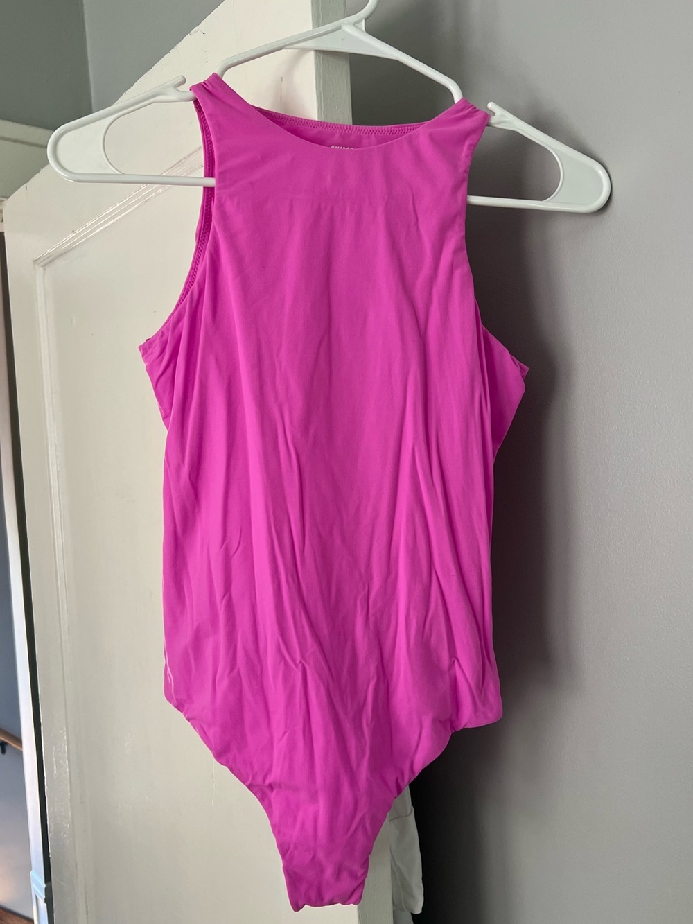 SKIMS Neon Orchid Highneck Fits Everybody Bodysuit